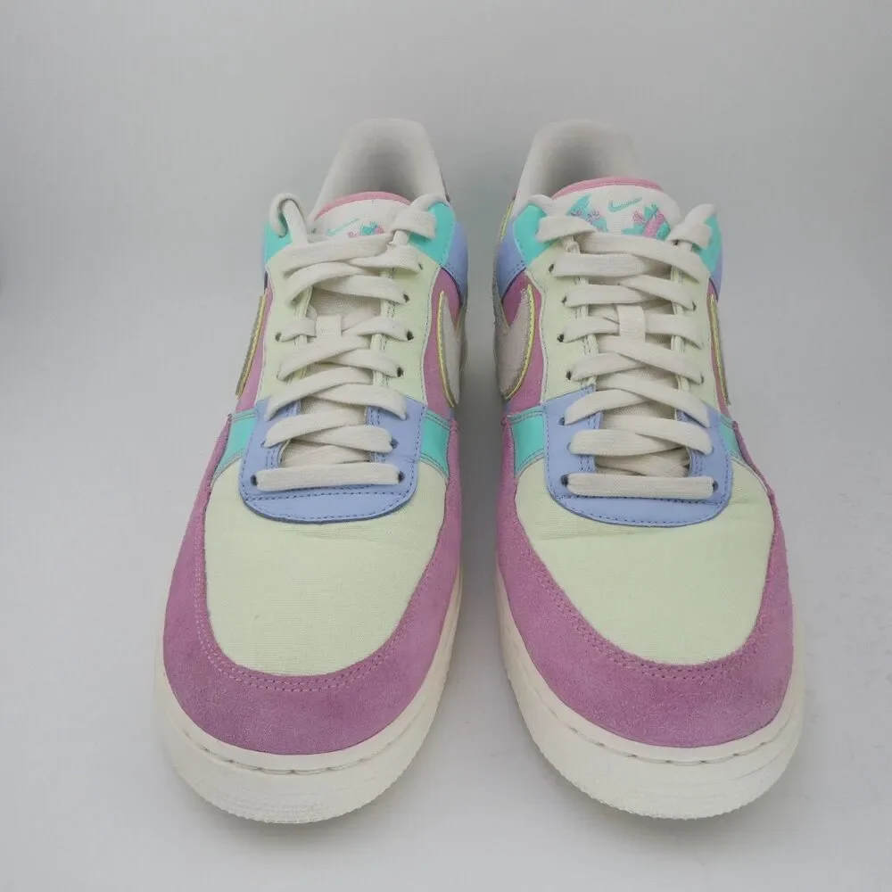 Nike Air Force One Men's 13 Low Top Spring Patchwork Easter Egg AH8462-400 2018